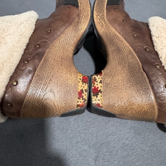 Jambu Tan Shearling Lined Mules - Picture 8 of 11